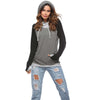 Hit Color Long Sleeve Fashion Hoodies