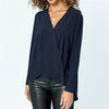 Women's Casual Long Sleeve V-Neck Shirt