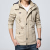 Men's Casual Hooded Stand Collar Jacket