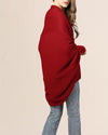 New Bat Sleeve Long Knit Cardigan Coat