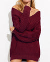 V-Neck Loose Long-Sleeved Sweater