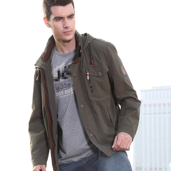 Loose Casual Sports Thin Plus Size Men's Jacket