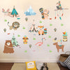 Cartoon Animal Decorative Wall Sticker