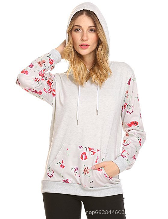 Printed Long Sleeve Mid-length Hoodies