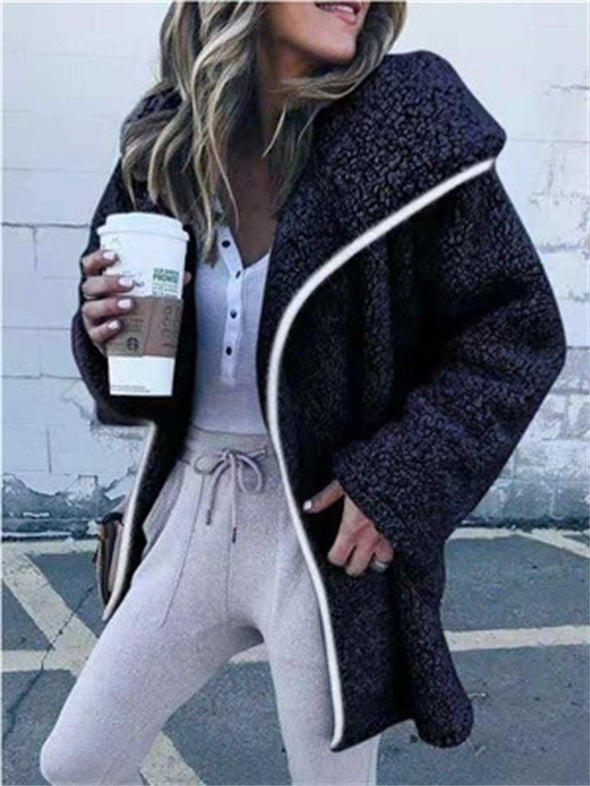 Casual Faux Fur Plush Women's Coat