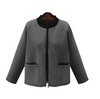 Fashion Space Cotton Stand Collar Thick Short Coat