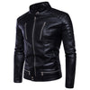 Boutique Punk Locomotive Multi-zip Leather Jacket