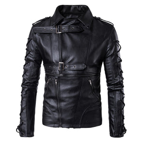 New Fashion Men's Motorcycle Leather Jacket