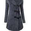 Stunning Hooded Diagonal Horn Button Overcoat