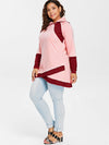 Solid Color Zipper Long Sleeve Sweatshirt