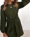 Women's Bow Long Sleeve Dress