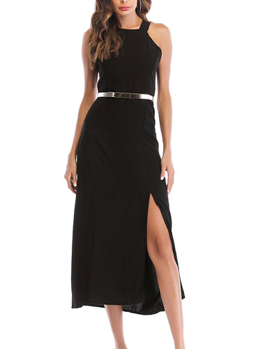 Women's Sleeveless Slim Evening Dress