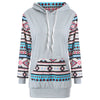 Long Sleeve Printed Hooded Sweatshirt