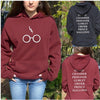 Letter Printed Hooded Long Sleeve Sweatshirt