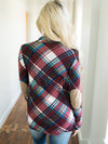 Patchwork  Plaid  Long Sleeve Cardigans