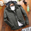 New Stand Collar Hooded Casual Large Size Men's Jacket