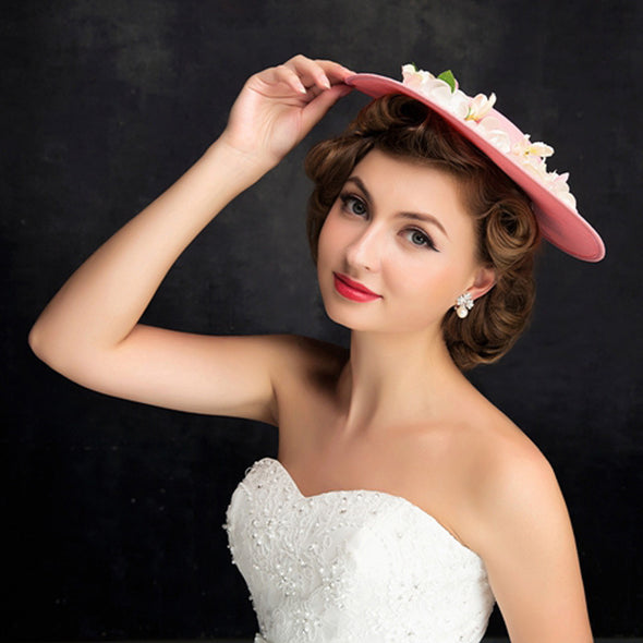 New Fashion Flower Lace Top Hat