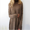 Long Sleeve Large Size Turtleneck Sweater