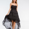 Off Shoulder Chiffon Strapless Sleeveless Evening Dress