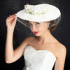 New Lace Flower Mesh Retro Top Hat