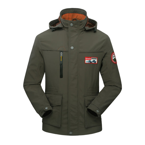 Outdoor Leisure Hooded Men's Jacket