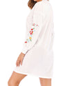 New O-Neck Embroidered Long-Sleeved Sweatshirt