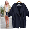 Fashion long 2/3 sleeve trench coat