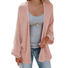 Solid Color Long Sleeve Knit Cardigan Sweater Coat