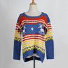 Fashion Christmas Deer Printing Long Sleeve Sweaters