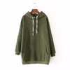 Fashion Pure Color Long Sleeve Hoodies