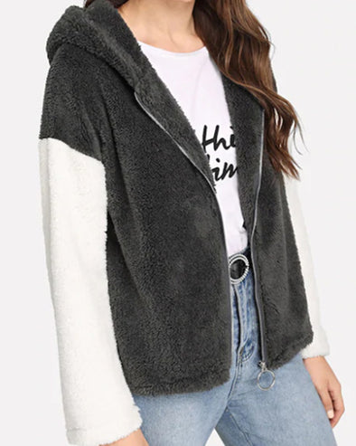 Hooded Long Sleeve Cardigan Coat