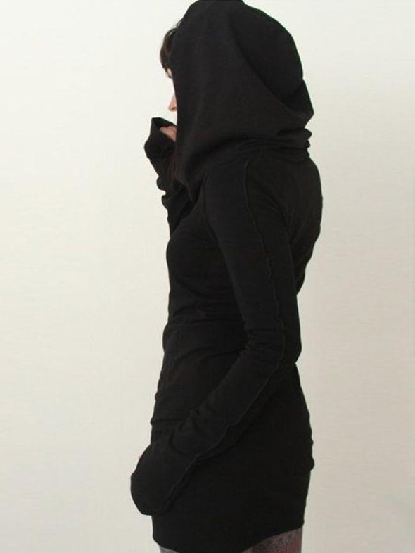 Plain Casual Stylish Hooded Hoodies