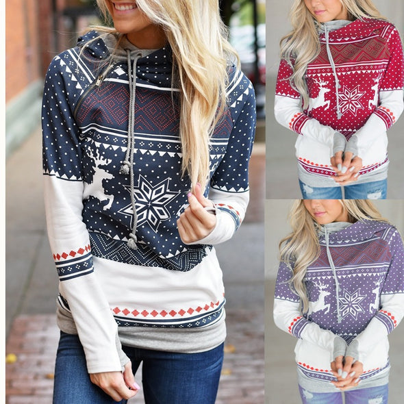 Christmas Long Sleeve Hooded Sweater