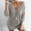 Women V-neck hot Knitted sweaters