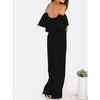 Strapless Sexy Speaker Sleeves Loose Jumpsuit