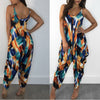 Summer Print Double Strap Women's Jumpsuit