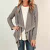 New Solid Color Long Sleeve Cardigan Coat