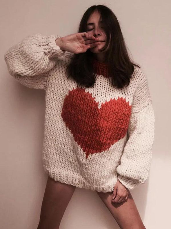 Fashion Knitting Loose Sweater Tops