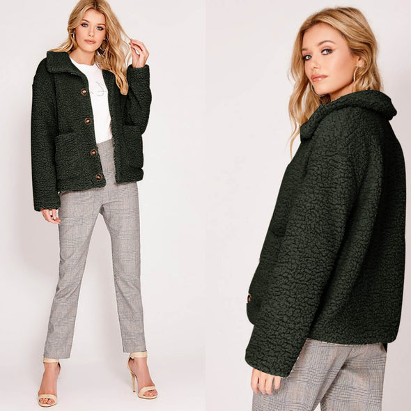 Fleece Thicken Warm Cardigan Jacket