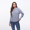 Casual Pocket Half High Neck Collar Round Neck Sweaters