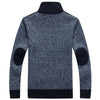 New Fashion Casual High Collar Stitching Plus Velvet Warm Sweater