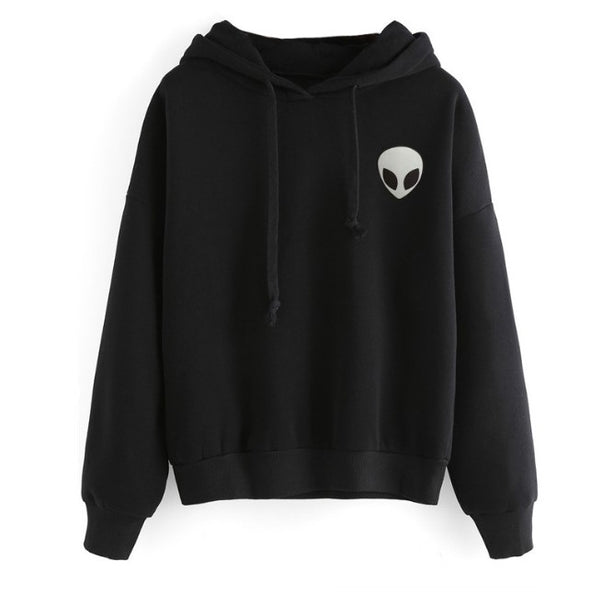 Alien Pure Color Long Sleeve Hoodies