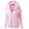 Fashion Hooded Pure Color Long Sleeve Cardigan Outwear