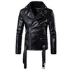 Fashion Boutique Punk Locomotive Slim Harley Leather Men's Jacket