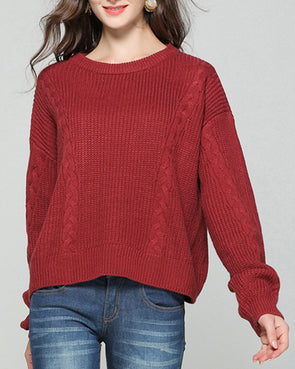 Fashion Long Sleeve Loose Sweater