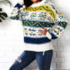 Snowflake Christmas Casual Long Sleeve Sweater