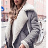 Lambs Wool Lapel Wind Coat