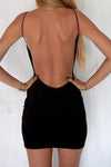 Black  Backless Sheath Sleeveless Bodycon Dresses