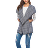 New Woolen Lattice Vest Coat