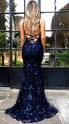 Women's Sexy V-neck Sling Sequin Evening Dress